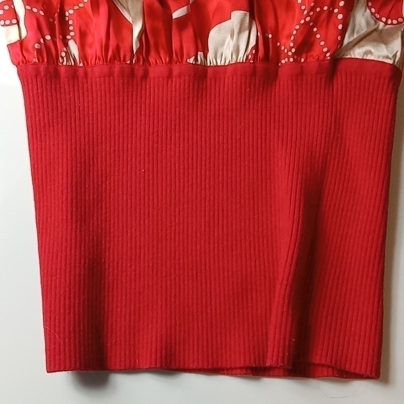 BEBE RIBBED STRETCH SILK SWEATER HALTER TOP BLOUSE JUNIORS WOMANS EXCELLENT COND - Picture 3 of 9